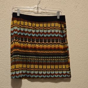 B17 Xhilaration Multicolor Chevron Mini Skirt Sz Lg